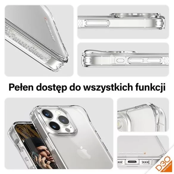 PanzerGlass HardCase tok iPhone 15 Pro - átlátszó