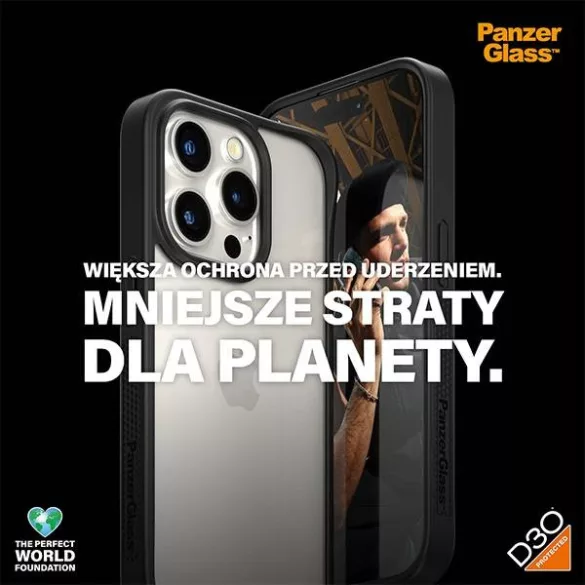PanzerGlass ClearCase tok iPhone 15 Pro - fekete