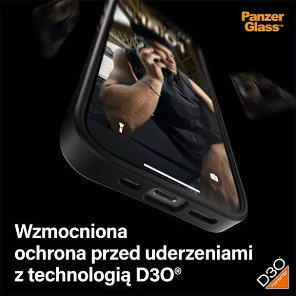 PanzerGlass ClearCase tok iPhone 15 Pro - fekete