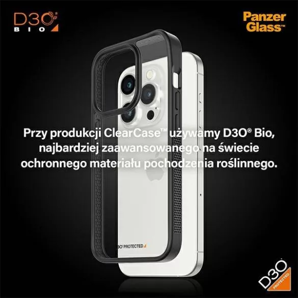 PanzerGlass ClearCase tok iPhone 15 Pro - fekete
