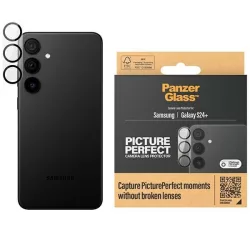   PanzerGlass Picture Perfect kamera lencse védő üvegfólia fekete szegéllyel Samsung Galaxy S24 Plus