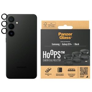 PanzerGlass Hoops Camera kamera lencse védő üvegfólia fekete szegéllyel Samsung Galaxy S24 Plus