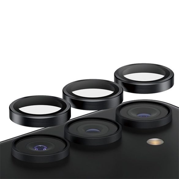 PanzerGlass Hoops Camera kamera lencse védő üvegfólia fekete szegéllyel Samsung Galaxy S24 Plus