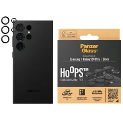   PanzerGlass Hoops Camera kamera lencse védő üvegfólia fekete szegéllyel Samsung Galaxy S24 Ultra