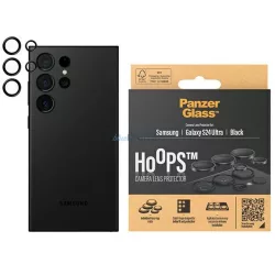   PanzerGlass Hoops Camera kamera lencse védő üvegfólia fekete szegéllyel Samsung Galaxy S24 Ultra