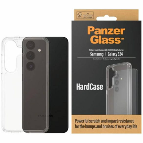 PanzerGlass HardCase Sam S24 S921 Katonai minőségű átlátszó 1213