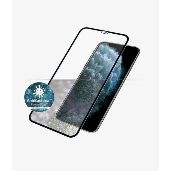 PanzerGlass E2E Super+ iPhone X/XS /11 Pro tokbarát fekete képernyővédő fólia