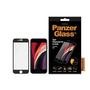 PanzerGlass E2E Super+ iPhone 6/6s/7/8 /SE 2020 / SE 2022 tokbarát fekete kijelzővédő fólia