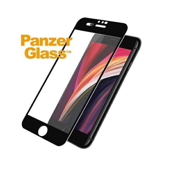 PanzerGlass E2E Super+ iPhone 6/6s/7/8 /SE 2020 / SE 2022 tokbarát CamSlider fekete képernyővédő fólia