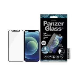   PanzerGlass E2E Microfracture iPhone 12 Mini 5,4" CamSlider Swarovsky tokbarát antibakteriális fekete képernyővédő fólia