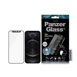   PanzerGlass E2E Microfracture iPhone 12 /12 Pro 6,1" CamSlider Swarovsky tokbarát antibakteriális fekete képernyővédő fólia