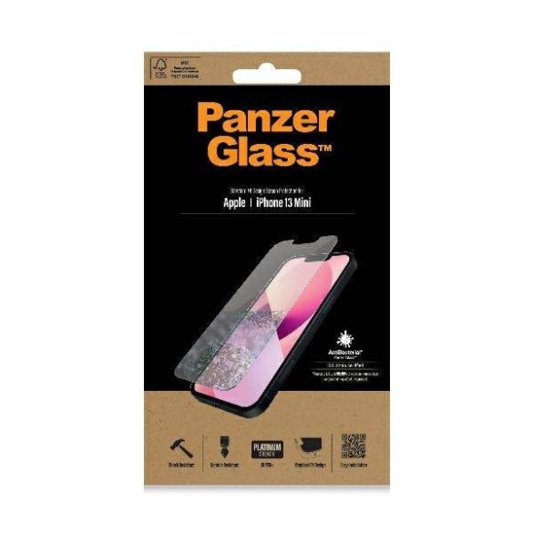 PanzerGlass Standard Super+ iPhone 13 Mini 5,4" antibakteriális képernyővédő fólia