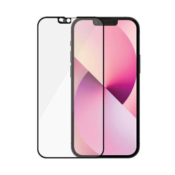 PanzerGlass E2E Microfracture iPhone 13 Mini 5,4" CamSlider tokbarát antibakteriális fekete képernyővédő fólia