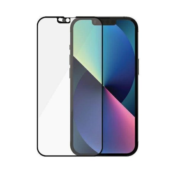 PanzerGlass E2E Microfracture iPhone 13 /13 Pro 6,1" CamSlider tokbarát antibakteriális fekete képernyővédő fólia