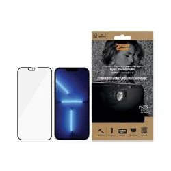   PanzerGlass E2E Microfracture iPhone 13 Pro Max 6,7" CamSlider Swarovsky tokbarát antibakteriális fekete képernyővédő fólia