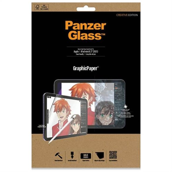 PanzerGlass GraphicPaper iPad mini 8,3" (2021) tokbarát antibakteriális képernyővédő fólia