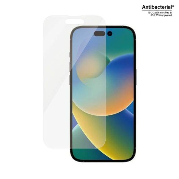 PanzerGlass Classic Fit iPhone 14 Pro 6,1" Screen Protection antibakteriális képernyővédő fólia