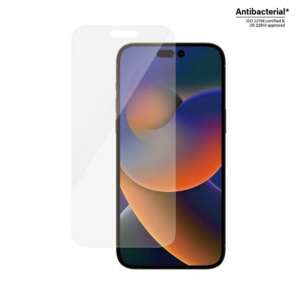 PanzerGlass Classic Fit iPhone 14 Pro Max 6,7" Screen Protection antibakteriális képernyővédő fólia