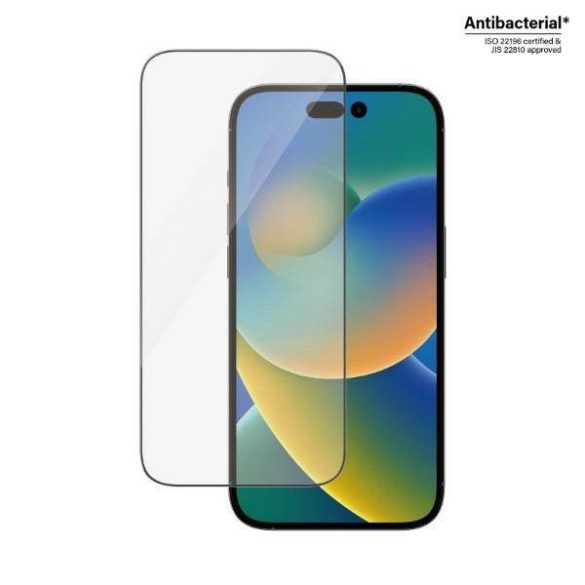 PanzerGlass Ultra-Wide Fit iPhone 14 Pro 6,1" antibakteriális képernyővédő fólia