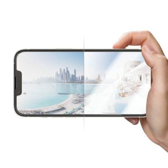 PanzerGlass Ultra-Wide Fit iPhone 14 / 13 Pro / 13 6,1" Antireflexiós antibakteriális Easy Aligner képernyővédő fólia