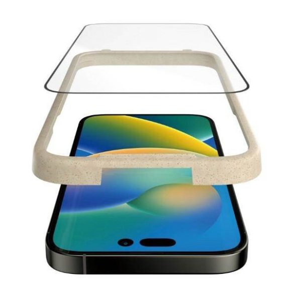 PanzerGlass Ultra-Wide Fit iPhone 14 Pro 6,1" Antireflexiós antibakteriális Easy Aligner képernyővédő fólia