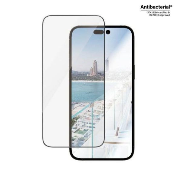 PanzerGlass Ultra-Wide Fit iPhone 14 Pro Max 6,7" Antireflexiós antibakteriális Easy Aligner képernyővédő fólia