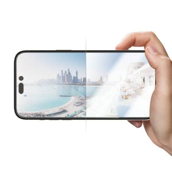 PanzerGlass Ultra-Wide Fit iPhone 14 Pro Max 6,7" Antireflexiós antibakteriális Easy Aligner képernyővédő fólia