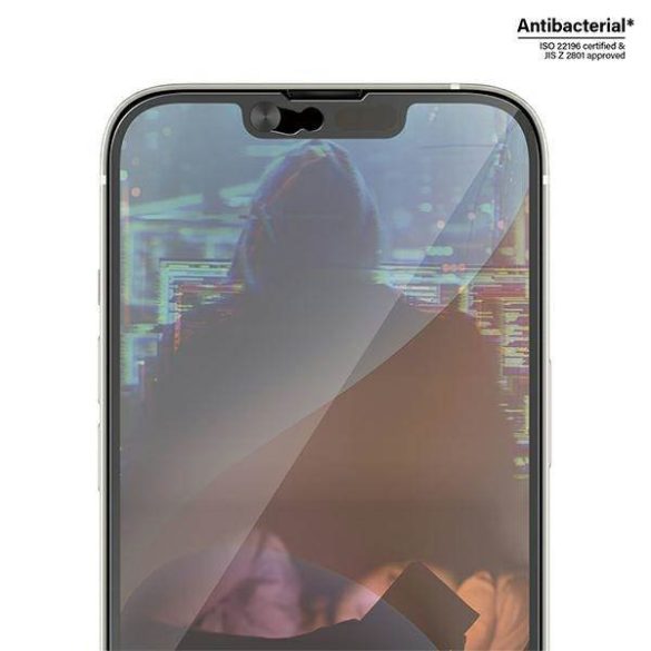 PanzerGlass Ultra-Wide Fit iPhone 14 / 13 / 13 Pro 6.1" CamSlider antibakteriális Easy Aligner képernyővédő fólia