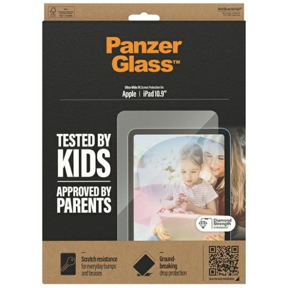 PanzerGlass Ultra-Wide Fit Apple iPad 10.9" Antibakteriális fólia