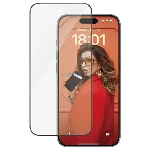 PanzerGlass Ultra-Wide Fit iPhone 15 Pro 6,1 hüvelykes képernyővédő, egyszerű beállító sablonnal együtt 2810
