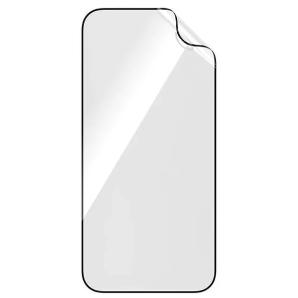 PanzerGlass Matrix D3O rPET hibrid üveg fekete szegéllyel felhelyezést segítő kerettel iPhone 15 Pro
