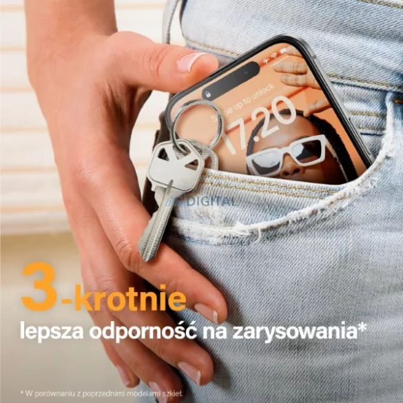 PanzerGlass Re:fresh Glass oleofób edzett üveg fekete szegéllyel felhelyezést segítő kerettel iPhone 15