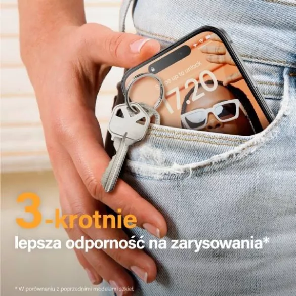 PanzerGlass Re:fresh Glass oleofób edzett üveg fekete szegéllyel felhelyezést segítő kerettel iPhone 15 Plus