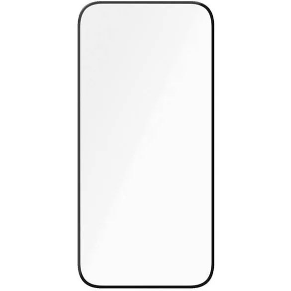 PanzerGlass Ceramic Protection kerámiaüveg fekete szegéllyel felhelyezést segítő kerettel iPhone 15