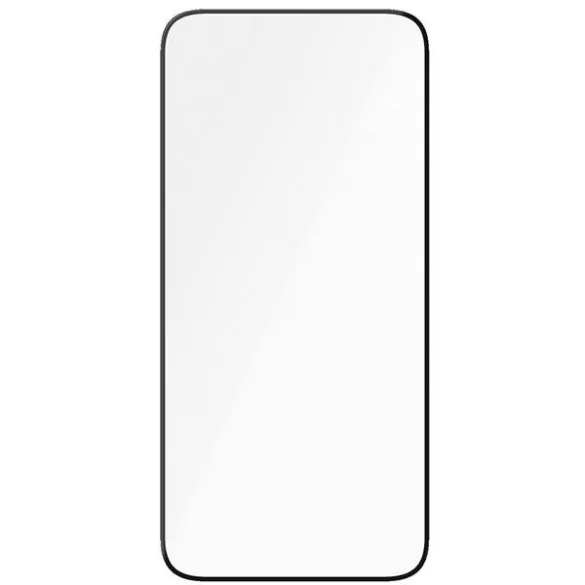 PanzerGlass Ceramic Protection kerámiaüveg fekete szegéllyel felhelyezést segítő kerettel iPhone 15 Plus