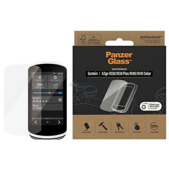 PanzerGlass Ultra-Wide Fit edzett üveg Garmin Edge 1030 / Garmin Edge 1030+ / Garmin Edge 1040 / Garmin Edge 1040 Solar