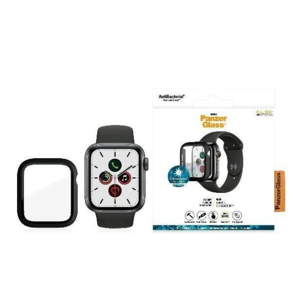 PanzerGlass Full Body Apple Watch 4/5/6 /SE 40mm fekete kijelzővédő fólia