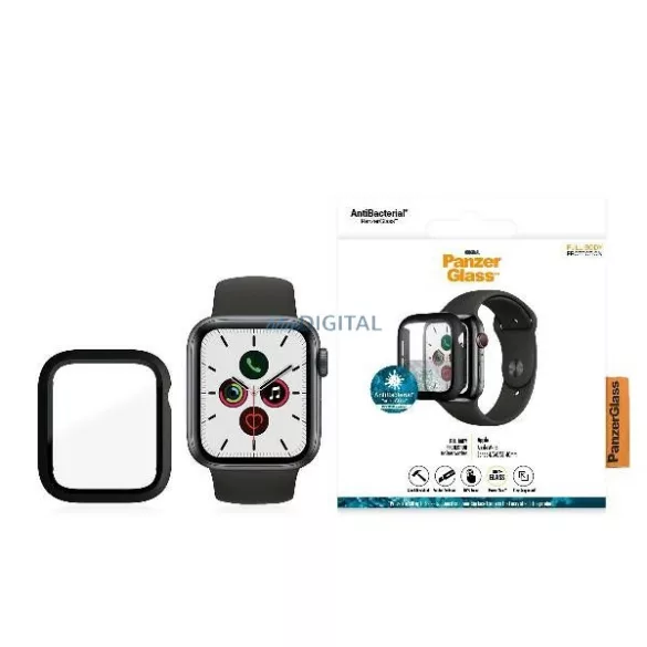 PanzerGlass Full Body Apple Watch 4/5/6 /SE 40mm fekete kijelzővédő fólia