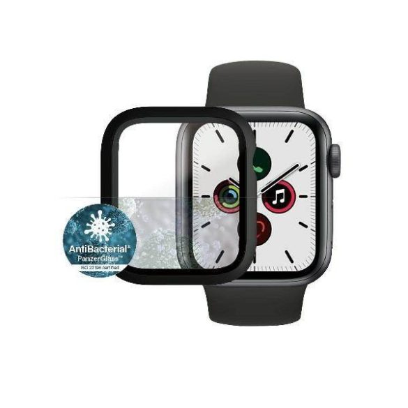 PanzerGlass Full Body Apple Watch 4/5/6 /SE 40mm fekete kijelzővédő fólia