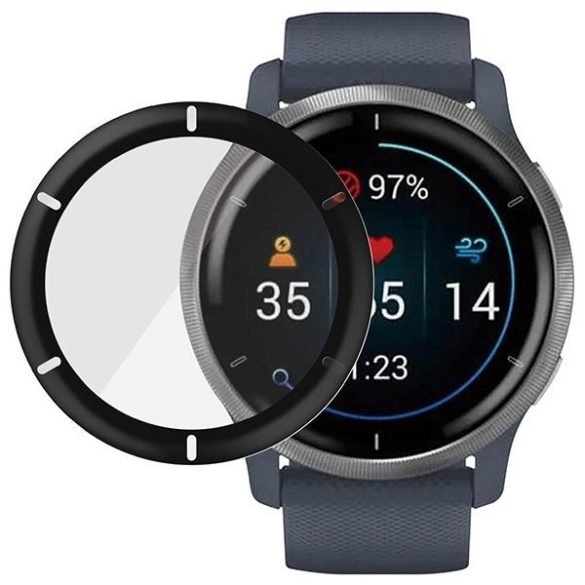 PanzerGlass SmartWatch Garmin Venu 2 /Venu 2 Plus/Vivoactive 4 fekete 3652 fólia