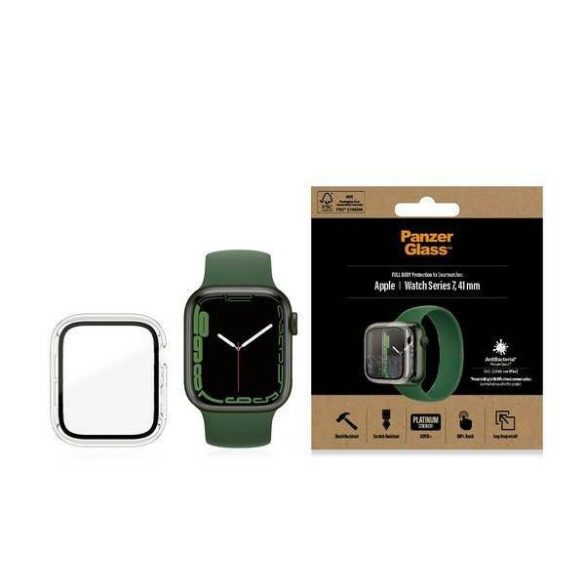 PanzerGlass Full Body Apple Watch 7/8 41 mm-es átlátszó fólia