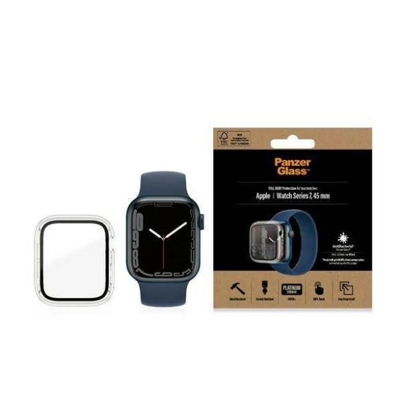 PanzerGlass Full Body Apple Watch 7/8 45 mm-es átlátszó fólia