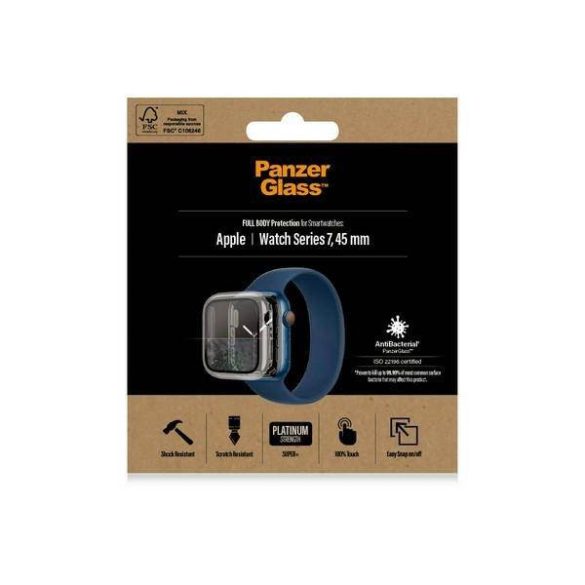 PanzerGlass Full Body Apple Watch 7/8 45 mm-es átlátszó fólia