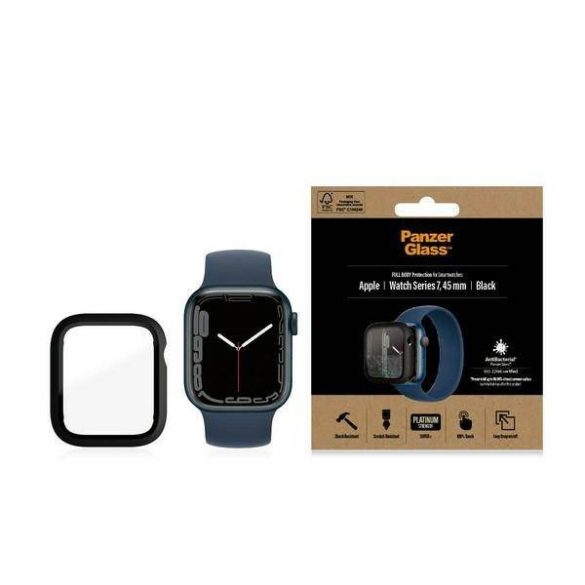 PanzerGlass Full Body Apple Watch 7/8 45mm fekete fólia