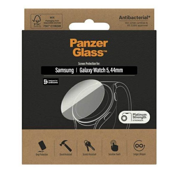 PanzerGlass Galaxy Watch Classic 5 44mm antibakteriális képernyővédő fólia