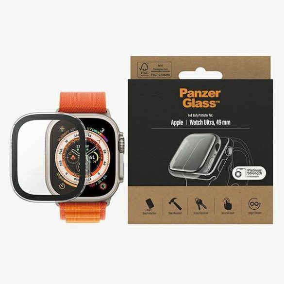 PanzerGlass Full Body Apple Watch Ultra 49mm átlátszó képernyővédő fólia