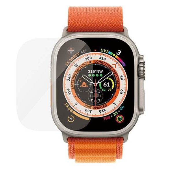 PanzerGlass Ultra-Wide Fit Apple Watch Ultra 49mm Platina erősségű képernyővédő fólia