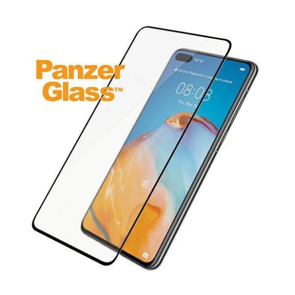 PanzerGlass E2E Super+ Huawei P40 tokbarát fekete kijelzővédő fólia