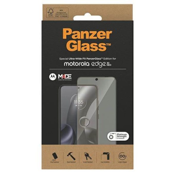 PanzerGlass Ultra-Wide Fit Motorola moto Edge 30 Neo képernyővédő fólia