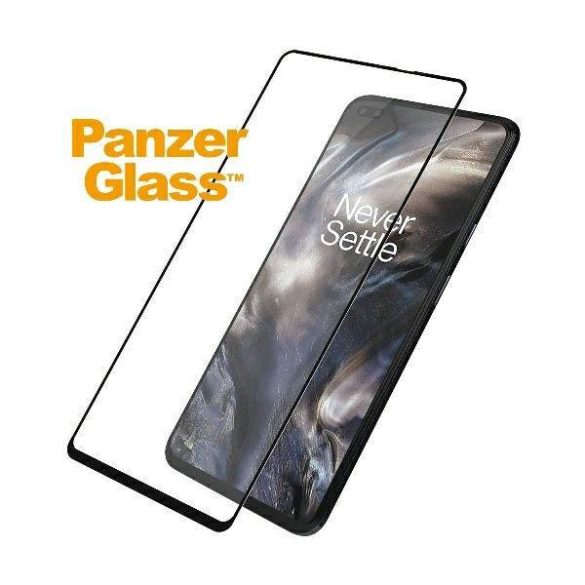 PanzerGlass E2E Super+ OnePlus Nord tokbarát fekete képernyővédő fólia